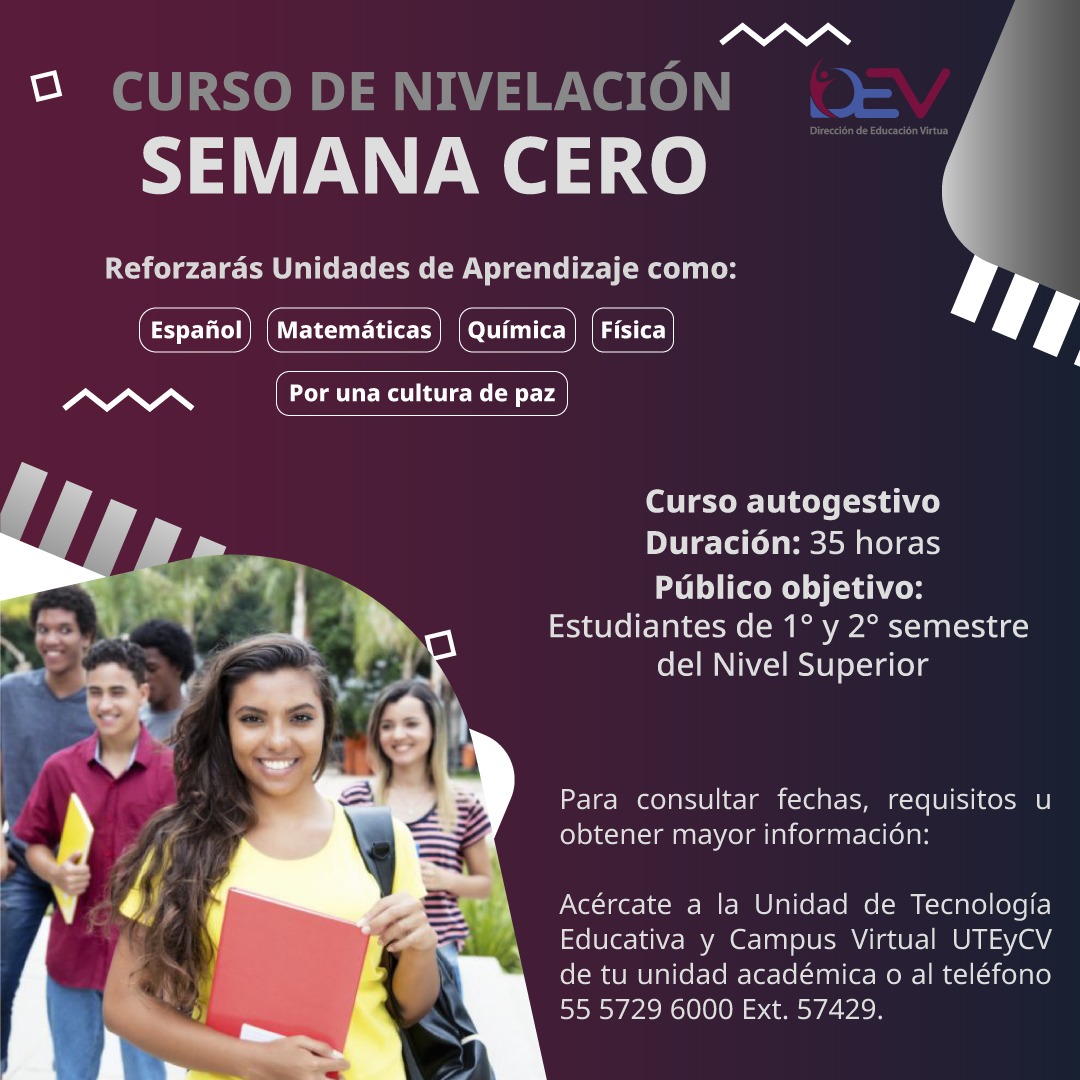 Curso de Nivelación Semana Cero DEV en el CECyT 19